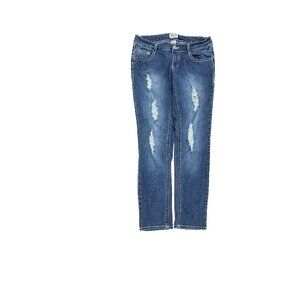 Mudd Distressed Skinny Women's size 11 Dark Wash Blue Denim Jeans